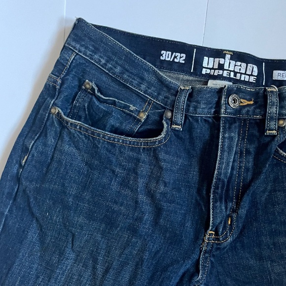 Urban Pipeline β’ vintage retro Y2K dark blue denim bootcut jeans - Picture 6 of 14